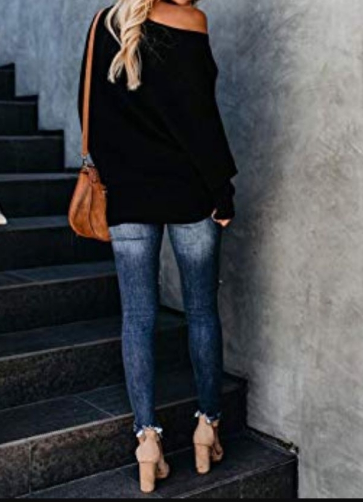 Cozy Off Shoulder Knit Top - Picture 5 of 5